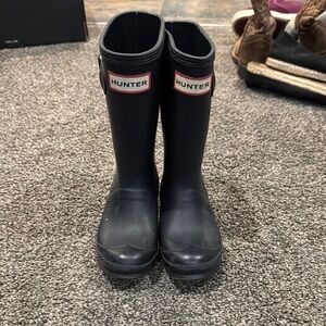 Hunter Kids Black Rain Boots